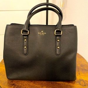 Kate Spade New York Black Leather Satchel